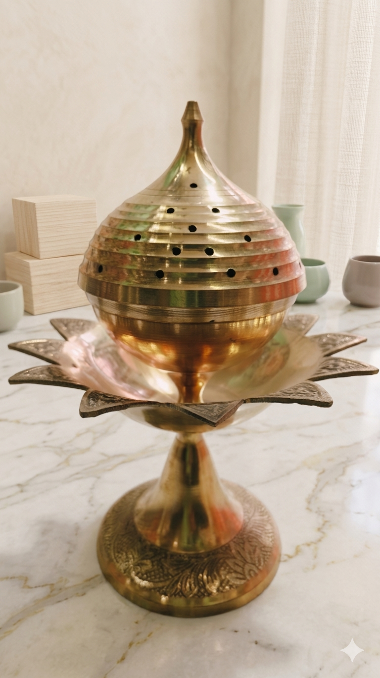 Brass dhup stand